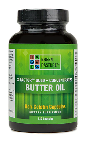 GREEN PASTURE X-FACTOR GOLD HIGH VITAMIN BUTTER OIL - 120 CAPSULES