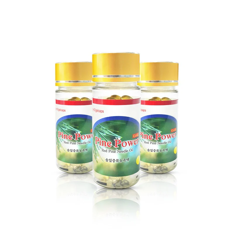 Wild Crafted Red Pine Needle Oil Multi-3 bottle buy of 30 Veggie Capsules. (3- easy to carry bottles)