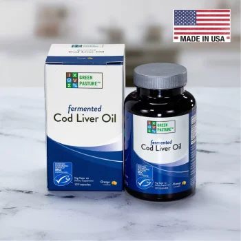 Green Pasture Fermented Cod Liver Oil – Capsule – MSC Certified Unflavored