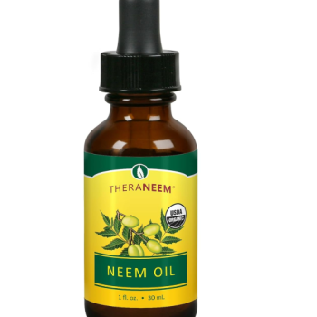 TheraNeem Neem Oil - Organic Neem Seed Essential Oil for Skin Care, Face, Hair, Nails & More, Certified USDA Organic, Cold Pressed Plant Extract, 100% Pure - 1 fl oz